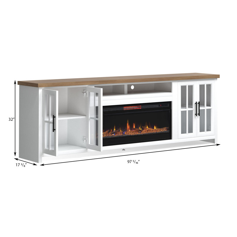 Laurel Foundry Modern Farmhouse Brixham 97" Fully Assembled TV Stand